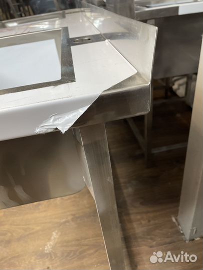 Двойная мойка из нержавейки