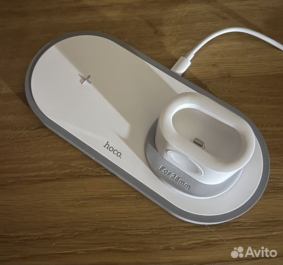 Беспроводная зарядка hoco 3 в 1 для смартфонов