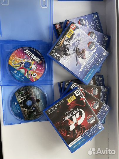 Диски с играми ps4