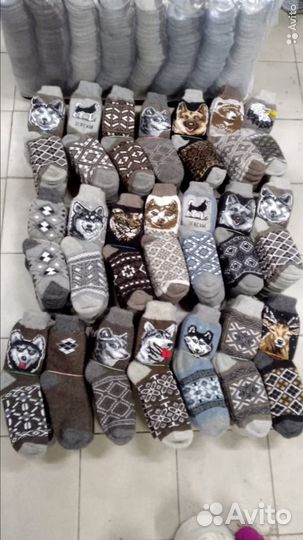 Носки, гольфы, варежки шерстяные от производителя