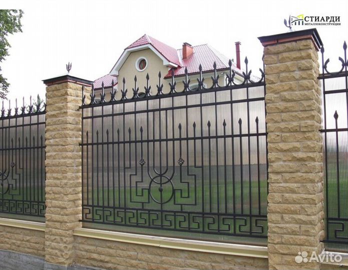 Забор кованый под ключ