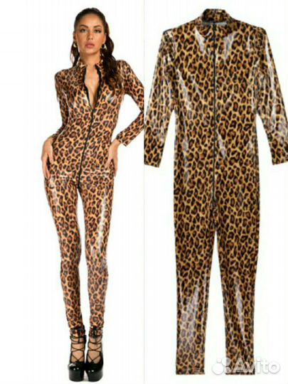 Комбинезоны новые винил латекс леоооппааард