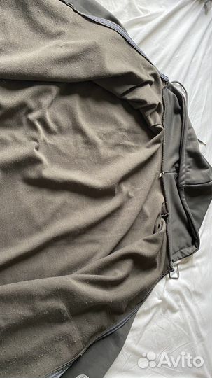 Худи на молнии темно серое XL