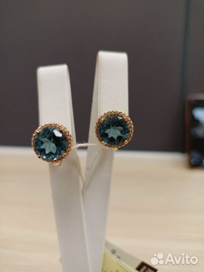 Золотые серьги проба 585 Арт.007583120124