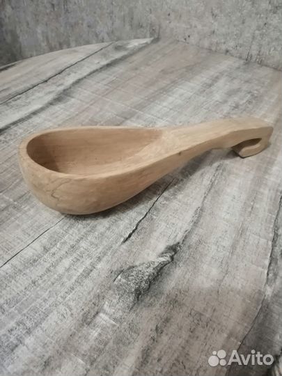 Деревянная большая ложка поварёшка, ковш, черпак