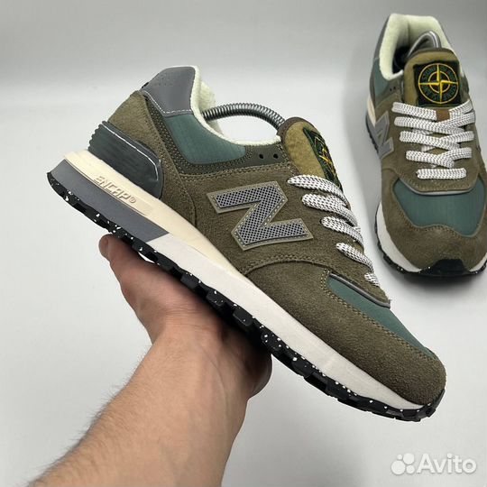 Кроссовки new balance 574 stone island