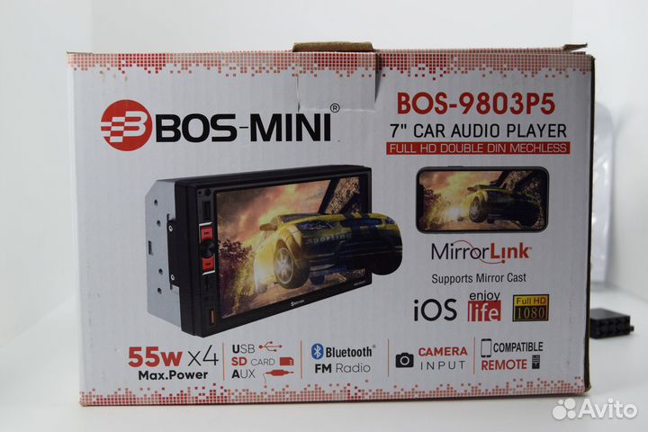 автомагнитола boss mini 2 din