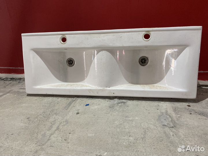 Раковина двойная керамическая б/у