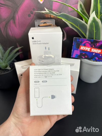 Power Adapter 35W 2 разъема USB-C