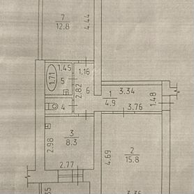 2-к. квартира, 48,9 м², 4/5 эт.