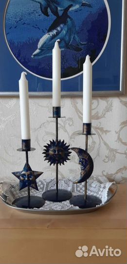 Группа подсвечников металл Германия