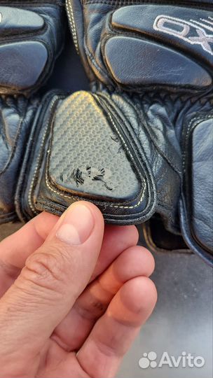 Мотоперчатки кожаные