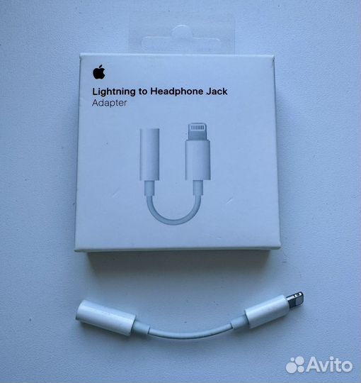 Переходник с Lightning на mini Jack 3.5 для iPhone