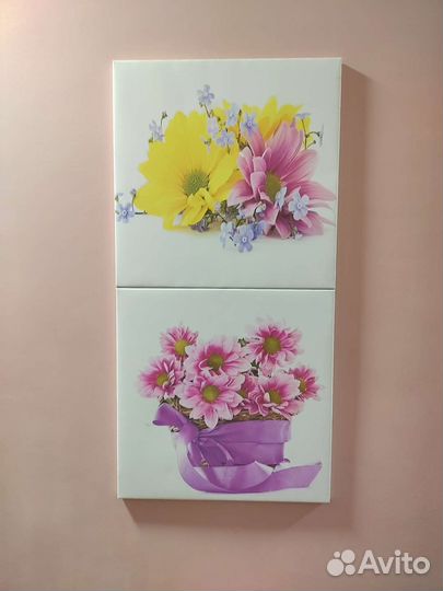 Картины. Цена за 2 шт.Размер 1 картины 50х50 см