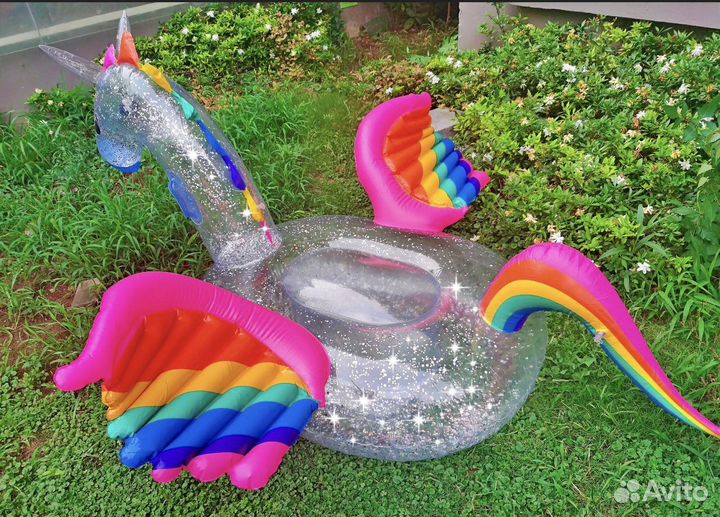 Надувной единорог матрас