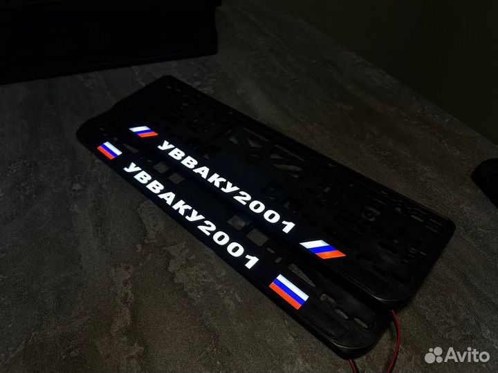 Номерная led рамка с вашим дизайном