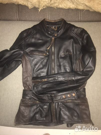 Куртка кожаная Мотокуртка женская highway 1