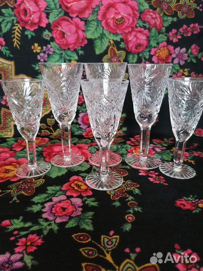 Хрустальные рюмки СССР