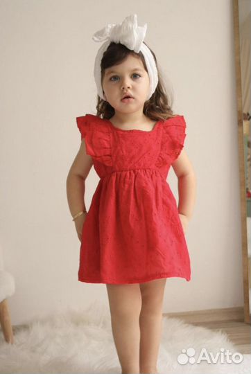 Платье сарафан zara для девочки новое 98-128см