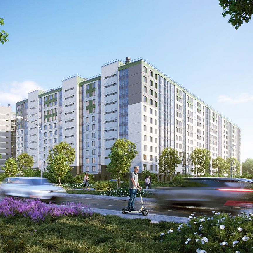 1-к. квартира, 37 м², 3/12 эт.