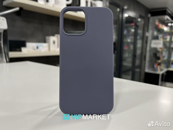 Чехол Liquid Silicone Blue для iPhone 12 Mini