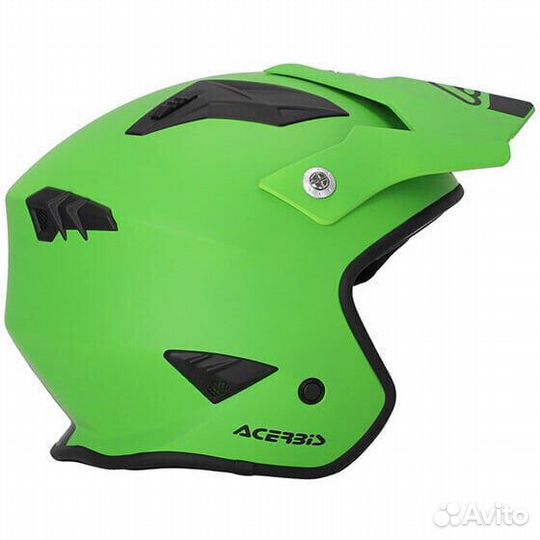 Acerbis Aria 2206 Jet Motorcycle Мотошлем Green