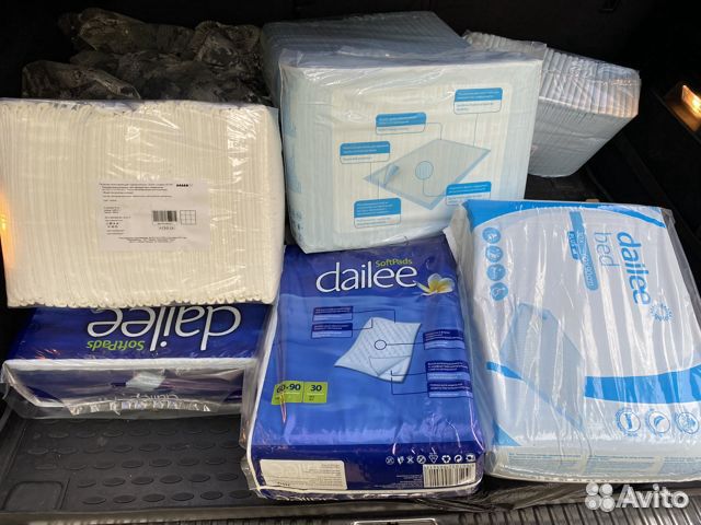 Пеленки 60 90 и другие средства по уходу. Доставка