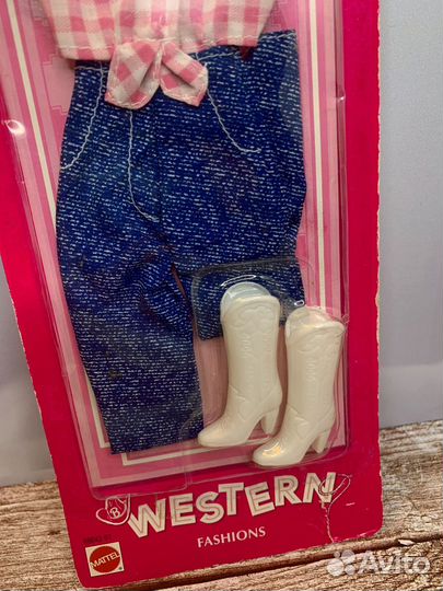 Barbie western аутфит одежда барби 1998