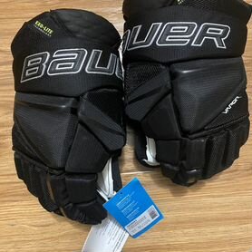 Хоккейные краги взрослые Bauer Hyperlite черные