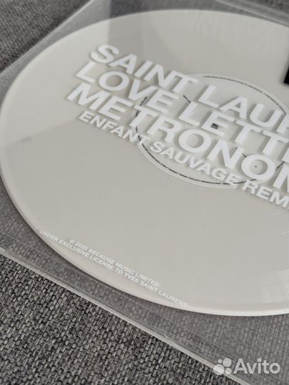 Пластинка Yves Saint Laurent оригинал