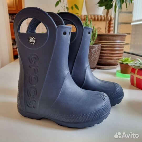 Сапоги резиновые crocs на мальчика