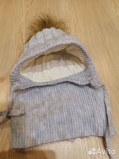 Комплект шапка и шарф для мальчика зима