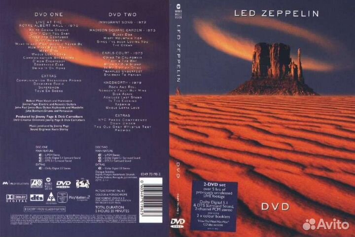 Dvd Led Zeppelin, Cream, Rolling Stones