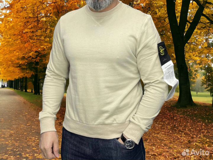 Мужской Свитшот на осень stone island