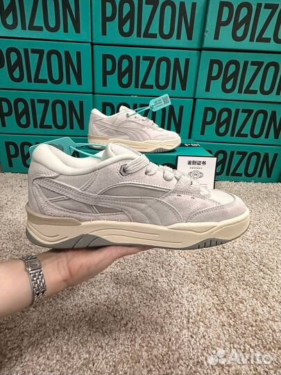 Дутыши Puma 180 tones Белые Оригинал Poizon