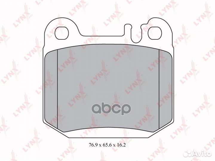 Колодки тормозные дисковые зад BD5329 lynxauto