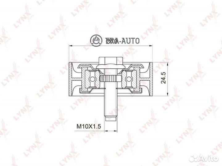 Lynxauto PB7020 Ролик обводной приводного ремня