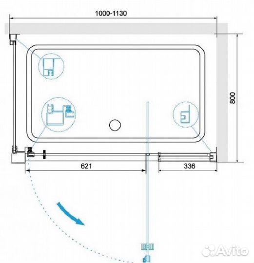 Душевой уголок RGW Passage PA-078-1 100x80