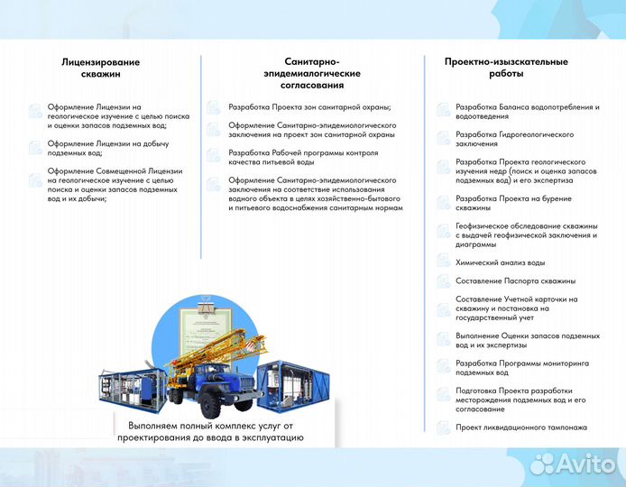 Лицензия на скважину, зсо, гин в Красноярске