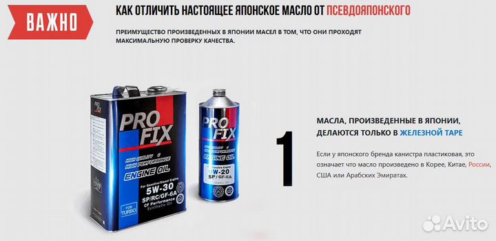 Масло моторное Profix SP/RC/GF-6A 0W-20 (4 л)