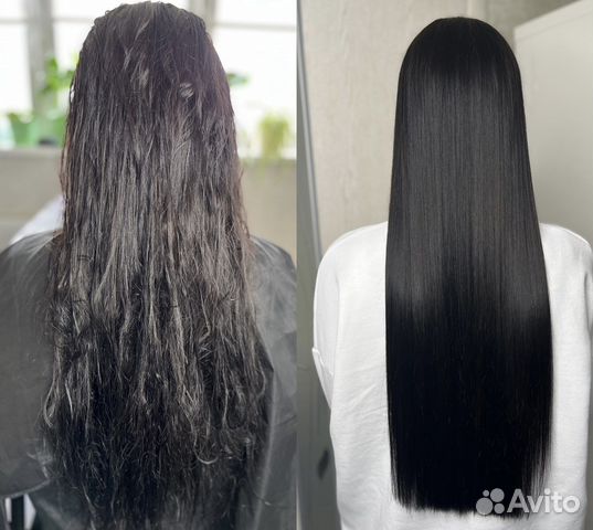 Кератиновое выпрямление волос