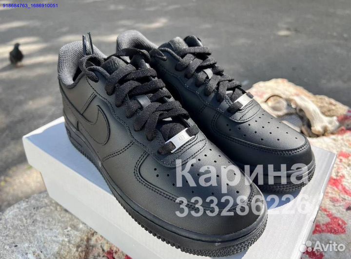 Кроссовки Nike air force black оригинал