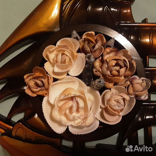 Панно (картина )из морского стекла,ракушек