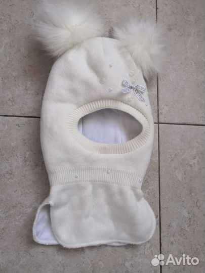 Шапка шлем для девочки