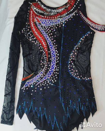 Купальник для художественной гимнастки 134 черный