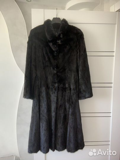 Шуба норковая 46 48 бу черная