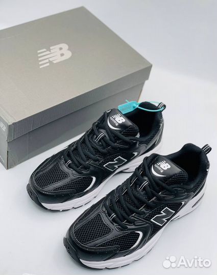 New balance 530 великан чёрные разм. 47