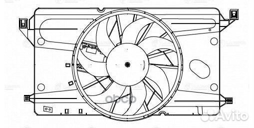 Крыльчатка с эл.мотором Mazda 3 (BK) (03) 1.6i