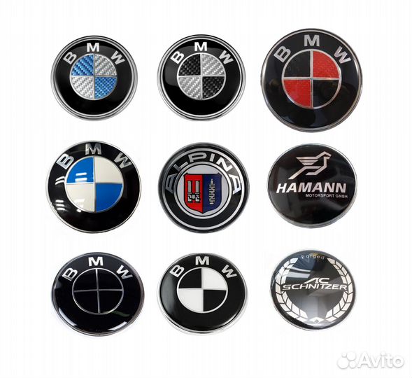 Эмблема оригинал на капот руль багажник BMW