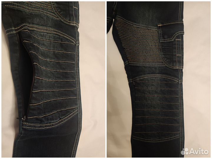 Мотоджинсы W34L30 (44/99,5) мужские новые